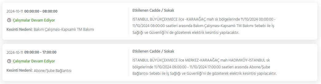 İstanbul'un 19 ilçesinde 8 saati bulacak elektrik kesintileri yaşanacak 13